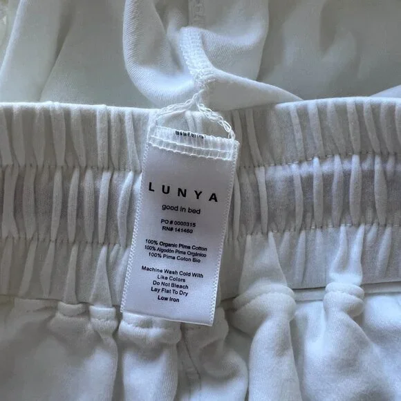 Lunya Pima Cotton Wide Leg Lounge Short - Picture 3 of 5